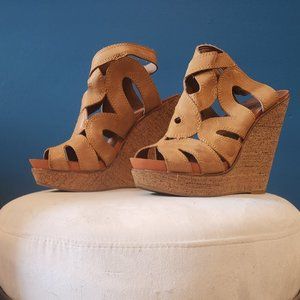 Lucky Brand Penrose Platform Cork Wedge